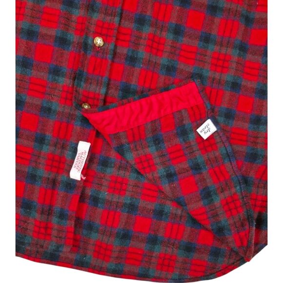 VINTAGE PENDLETON PLAID BUTTON UP FLANNEL SHIRT - Picture 5 of 7